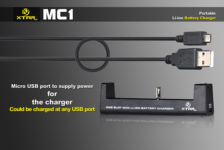 Ładowanie MC1 przez kabel micro USB