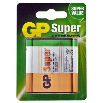 1 x bateria alkaliczna GP Super Alkaline 3LR12 - płaska 4,5V
