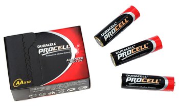 10 x  bateria alkaliczna Duracell Procell LR6 AA