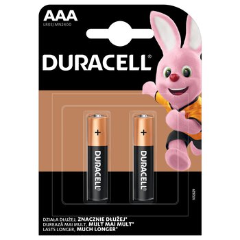 bateria alkaliczna Duracell Basic MN2400 LR03 AAA (blister) - 2 sztuki