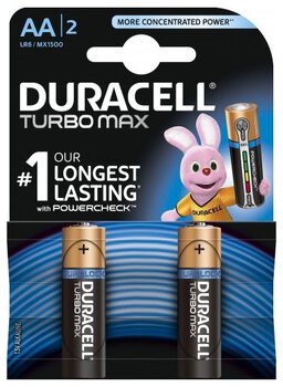 2 x bateria alkaliczna Duracell Duralock Turbo Max LR6/AA (blister)