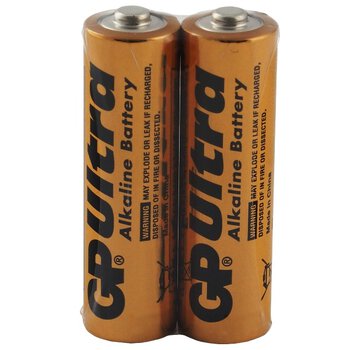 2 x bateria alkaliczna GP Ultra Alkaline Industrial LR6 / AA (taca)