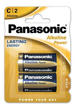 OUTLET Panasonic Alkaline Power LR14 / C (blister) - 2 sztuki