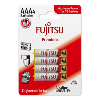 4 x bateria alkaliczna Fujitsu Premium LR03 AAA blister