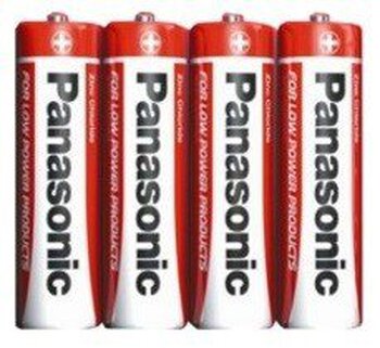 4 x bateria cynkowo-węglowa Panasonic R03 AAA (folia)