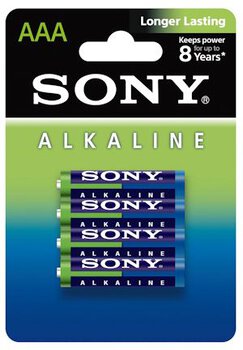 4 x SONY Blue Alkaline LR03 / AAA