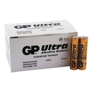 40 x bateria alkaliczna GP Ultra Alkaline Industrial LR03 / AAA (karton)