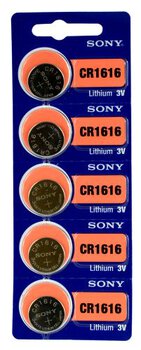 5 x bateria litowa mini Sony CR1616