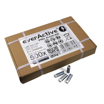 OUTLET Bateria alkaliczna everActive Pro Alkaline LR6 AA (karton zbiorczy / bulk) - 500 sztuk