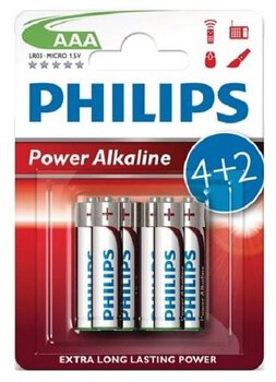 6 x Philips PowerLife LR03/AAA