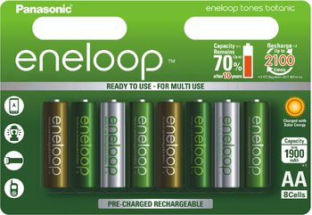 8 x akumulatorki Panasonic Eneloop Tones Botanic R6/AA 2000mAh (blister)