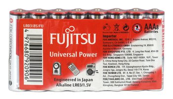 8 x bateria alkaliczna Fujitsu Universal Power LR03 AAA