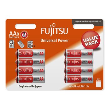 8 x bateria alkaliczna Fujitsu Universal Power LR6 AA (blister)