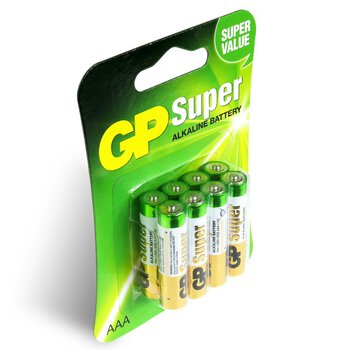 8 x bateria alkaliczna GP Super Alkaline LR03 / AAA