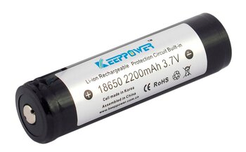 akumulator Keeppower 18650 Li-ion 2200 mAh z zabezpieczeniem