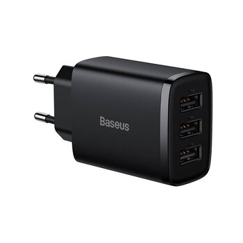 Baseus Compact CCXJ020101 ładowarka sieciowa z 3 gniazdami USB 17W