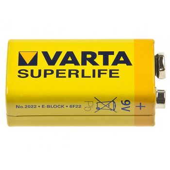 bateria cynkowo-węglowa Varta Superlife 6F22 (taca)