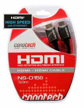 Kabel HDMI (v1.4) Conotech 3m Gold NS-015B