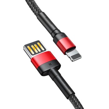 Kabel przewód USB - Lightning / iPhone 100cm Baseus Cafule CALKLF-G91 z obsługą szybkiego ładowania 2.4A