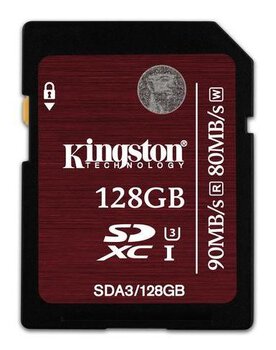 Karta pamięci Kingston SDXC 128GB class 10 UHS-I U3 - 80/90MB/s