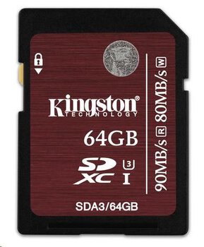 Karta pamięci Kingston SDXC 64GB class 10 UHS-I U3 - 80/90MB/s