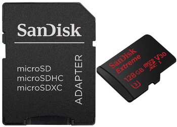 karta pamięci SanDisk microSDXC 128GB Extreme 600x 90MB/s UHS-I U3 V30