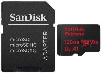 karta pamięci SanDisk microSDXC 128GB Extreme 667x 100MB/s UHS-I U3 V30 A1