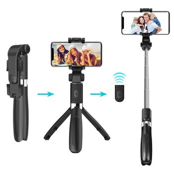 Media-Tech MT5542 Selfie Stick + statyw uchwyt 2w1 pilot Bluetooth