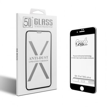 pełne szkło hartowane ochronne do iPhone 7 PLUS / 8 PLUS - Full Cover Czarny