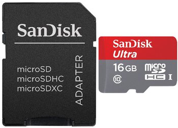 SanDisk microSDHC 16GB ULTRA 533x 80MB/s