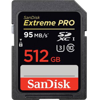 SanDisk SDXC 512GB Extreme PRO 95MB/s 633x UHS-I