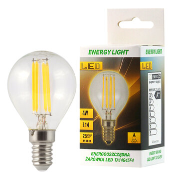 Żarówka LED Filament E14 4W kulka Energy Light Żarówka LED Filament E14 4W kulka Energy Light