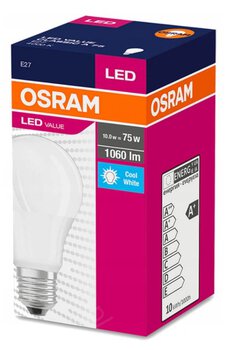 Żarówka LED OSRAM E27 10W LED VALUE CLASSIC A 75 Naturalna 4000K