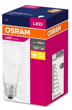 Żarówka LED OSRAM E27 13W LED VALUE CLASSIC A 100 Biała Ciepła 2700k