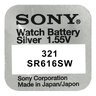10 x bateria srebrowa mini Sony 321 / SR 616 SW