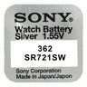 10 x bateria srebrowa mini Sony 362 / 361 / SR 721 SW / G11