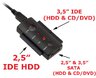 Adapter SATA, IDE 2,5", 3,5" do USB (AK99B)