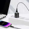 Kabel przewód pleciony USB - Lightning / iPhone everActive CBB-1IG 100cm z obsługą szybkiego ładowania do 2,4A szary