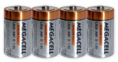 4 x bateria alkaliczna Megacell LR20 D 4 x bateria alkaliczna Megacell LR20 D