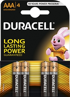 4 x bateria alkaliczna Duracell Duralock C&B LR03 AAA (blister) 4 x bateria alkaliczna Duracell Duralock C&B LR03 AAA (blister)