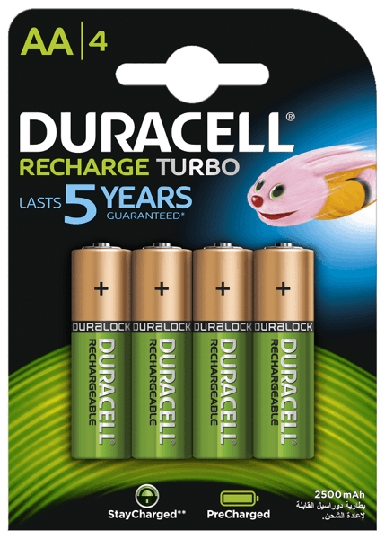 4 x akumulatorki Duracell Recharge Turbo R6/AA 2500 mAh (blister) 4 x akumulatorki Duracell Recharge Turbo R6/AA 2500 mAh (blister)
