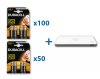 Zestaw baterii alkalicznych Duracell Duralock Basic 100 blistrów LR6/AA + 50 blistrów LR03/AAA + Mobilna bateria Power Bank ROMOSS Polymoss 5 5000mAh Zestaw baterii alkalicznych Duracell Duralock Basic 100 blistrów LR6/AA + 50 blistrów LR03/AAA + Mobilna bateria Power Bank ROMOSS Polymoss 5 5000mAh