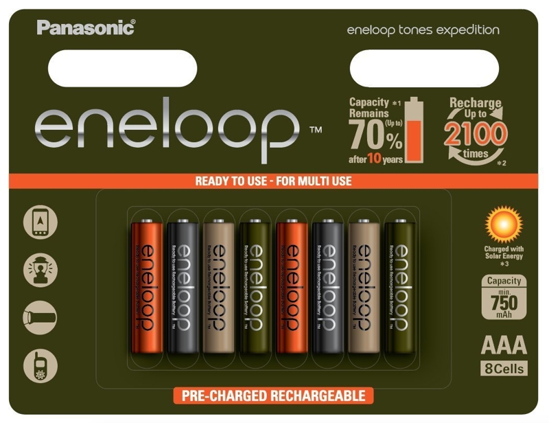 8 x akumulatorki Panasonic Eneloop Tones Expedition R03/AAA 800mAh (blister) 8 x akumulatorki Panasonic Eneloop Tones Expedition R03/AAA 800mAh (blister)