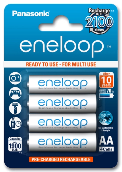 4 x akumulatorki Panasonic Eneloop R6 AA 2000mAh BK-3MCCE/4BE (blister) 4 x akumulatorki Panasonic Eneloop R6 AA 2000mAh BK-3MCCE/4BE (blister)
