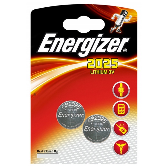 2 x bateria litowa mini Energizer CR2025 2 x bateria litowa mini Energizer CR2025