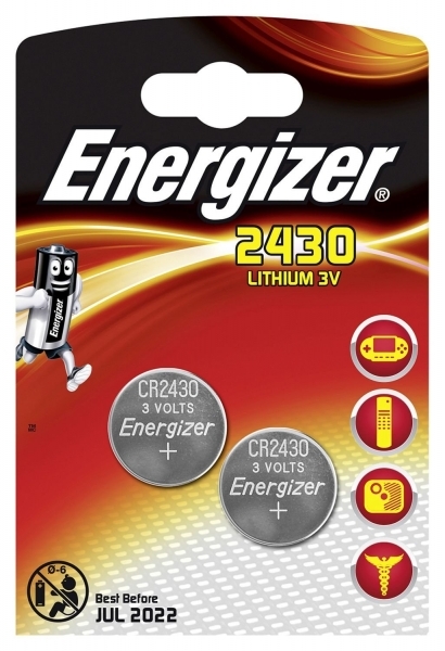 2 x bateria litowa mini Energizer CR2430 2 x bateria litowa mini Energizer CR2430