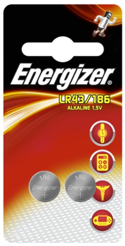 2 x bateria alkaliczna mini Energizer G12 / LR43 / 186 2 x bateria alkaliczna mini Energizer G12 / LR43 / 186