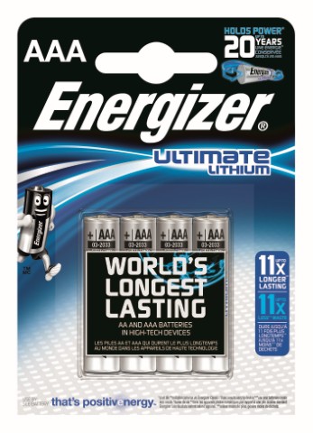 4 x bateria foto litowa Energizer L92 Ultimate Lithium R03 AAA 4 x bateria foto litowa Energizer L92 Ultimate Lithium R03 AAA