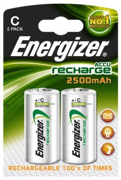 2 x akumulatorek Energizer R14 C Ni-MH 2500mAh 2 x akumulatorek Energizer R14 C Ni-MH 2500mAh