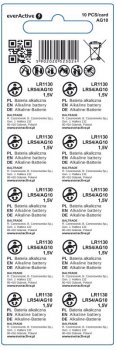10x bateria alkaliczna mini everActive G10 LR1130 LR54 10x bateria alkaliczna mini everActive G10 LR1130 LR54